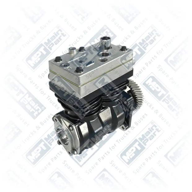 2) 9125100000,9061302515, 912 510 000 0 Compressor de ar, Cilindro duplo, MPT Main Part