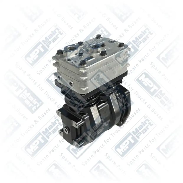 2) 9115045000,9115045007,9115045010,9115045017,9115045030,9115045037,1310523,1310523A,1310523R,1451651, 5.LK.0102 Compresor de aire, Bicilíndrico, MPT Main Part