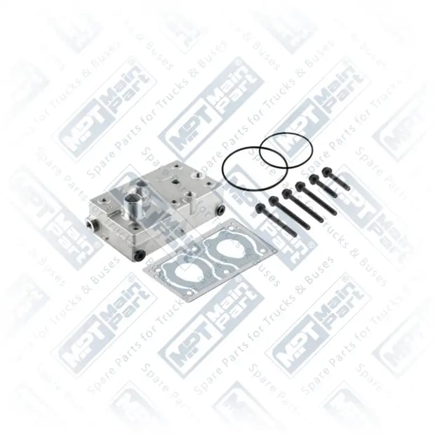 1) 9125109222,0011303715, 4.LP.2901 Compressor de ar, Cabeçote, MPT Main Part