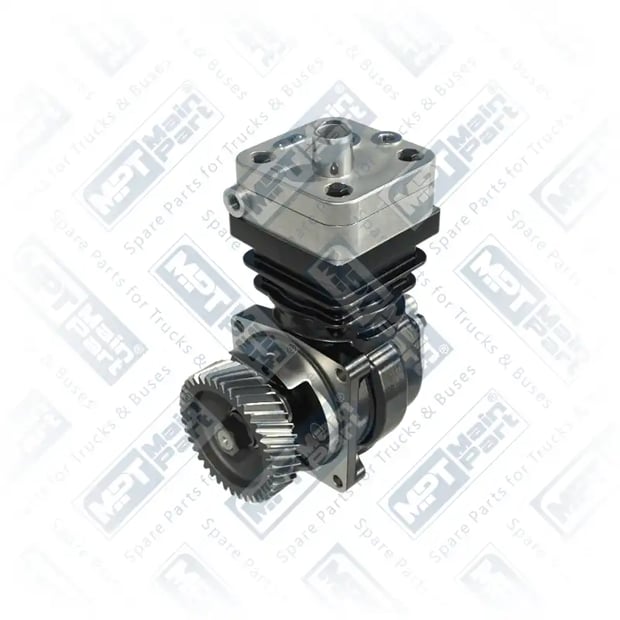 1) 9061301215,9061304215,9061305115,4111540030, 9061305115 MERCEDES BENZ ATEGO 2124 Compresseur d'air, Monocilindrico, MPT Main Part