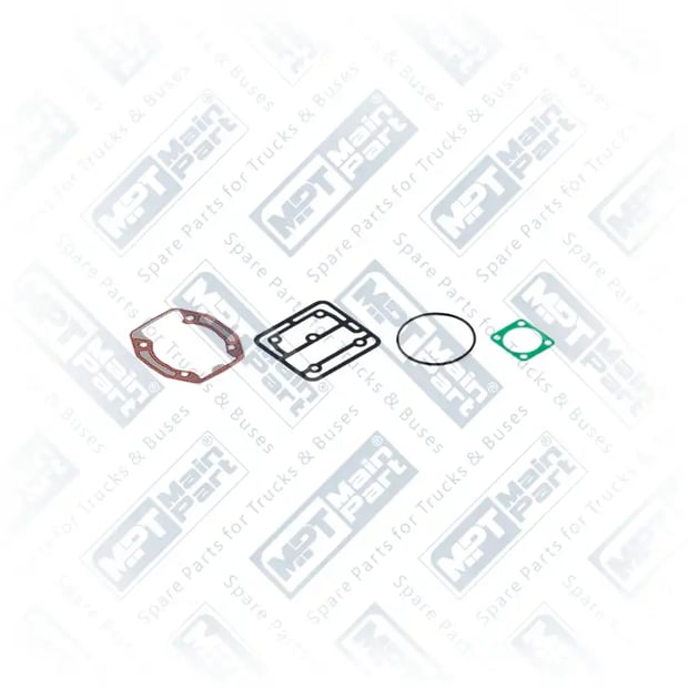 1) II147860051,II147860051VO,K021505K50,K021505K57,1699822, 1.LP.0707 Compressor de ar, Kit de juntas, MPT Main Part