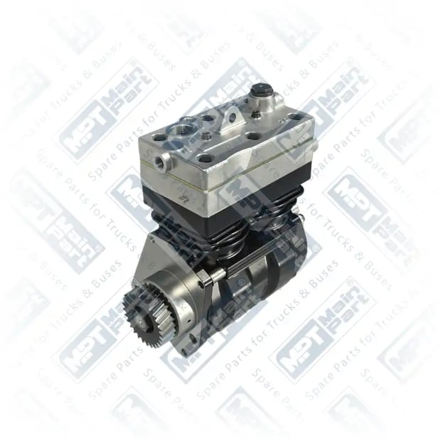 1) 4571305515,4571307215,4601300615,9125101050,9125102010, 4.LK.2509 Compressor de ar, Cilindro duplo, MPT Main Part
