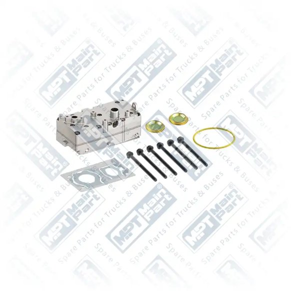 1) 9127180032,9127189202, 912 718 003 2 Compressore d'aria, Testa del cilindro, MPT Main Part