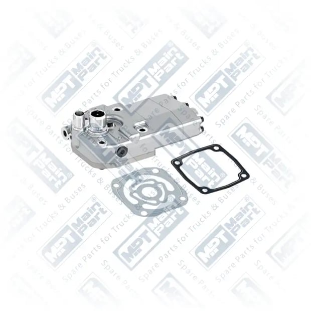 1) 5411303519, A5411303519 MERCEDES BENZ ACTROS MP2 / MP3 2555 Compresseur d'air, Culasse, MPT Main Part