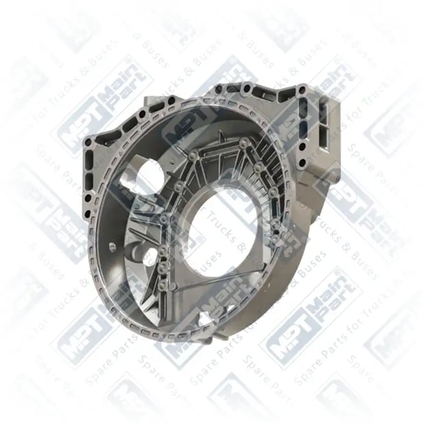 1) 1547213,20451304,20451347,8193918,85113090,85113345,7420513368, 1.EN.0001 Flywheel Housing, MPT Main Part