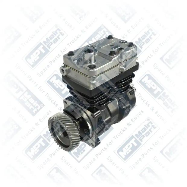 1) 9061302415,9061303315,9061304715,4115530030, 4.LK.2201 Compressor de ar, Cilindro duplo, MPT Main Part