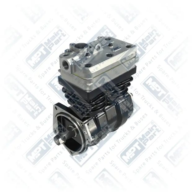 1) 4127040090,7420713886, 7.LK.0301 Compresor de aire, Bicilíndrico, MPT Main Part