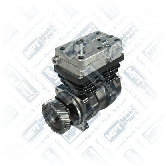 1) 9061300215,9061301015,9061302315,4115530000, 411 553 000 0 Compressor de ar, Cilindro duplo, MPT Main Part