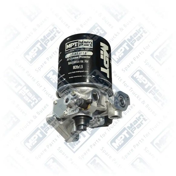 1) 0004301215,0004302915,0014319315,9324000050, A0014319315 MERCEDES BENZ Dessicateur, système d'air comprimé, Complet, MPT Main Part