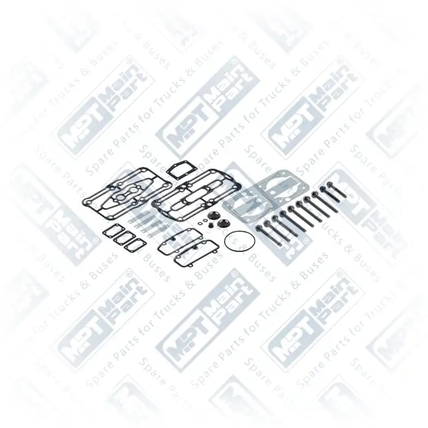 1) 81541016055,K019528, 3.LP.0122 Compressor de ar, Kit de reparo, MPT Main Part