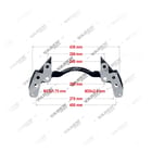 1527632,1756388,K001919,K010765, K010765 KNORR-BREMSE SK7 SB6... / SB7...- 22.5", Caliper Carrier, Brake Caliper Carrier, Vaden