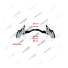 0501213709,0501213709,0004213706,K001529, K001529 KNORR-BREMSE SK7 SB6... / SB7...- L - 22.5", Caliper Carrier, Brake Caliper Carrier, Vaden