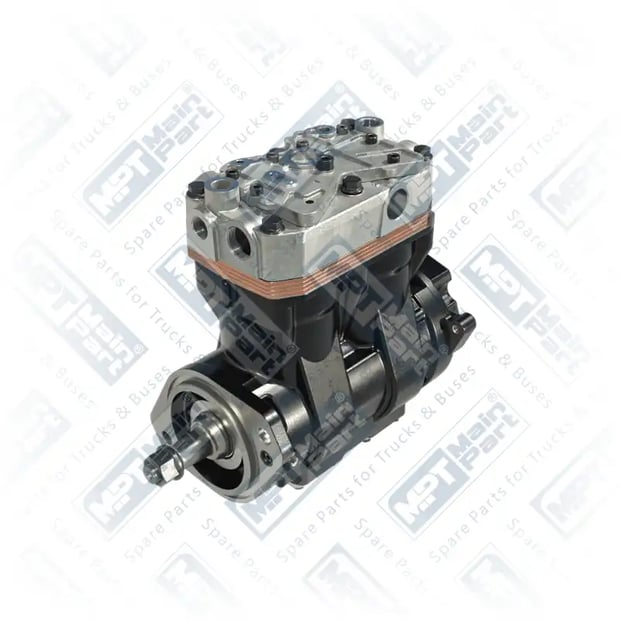 1) K033404N00,K051401N00,LP4865,5257939, 15.LK.1801 Compresor de aire, Bicilíndrico, MPT Main Part