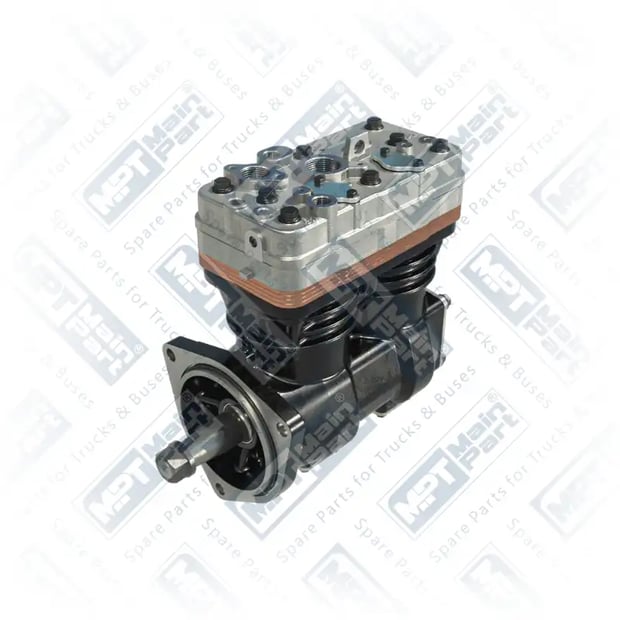 1) K088809N00,K088809N06,K088809N07,LK4979,7422040616, 7.LK.1401 Compresor de aire, Bicilíndrico, MPT Main Part