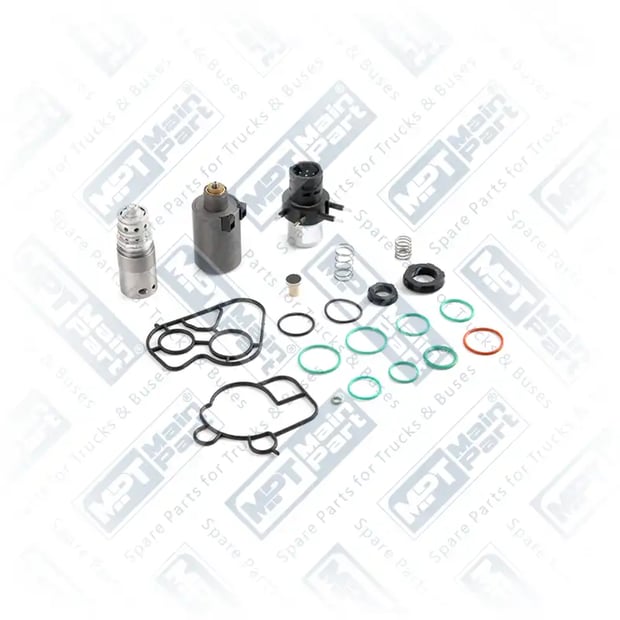 1) H53831114S1,9304300087S1, A9304300087S1 MERCEDES BENZ ACTROS 1846 Retardatária, Kit de reparo de válvula solenóide, MPT Main Part