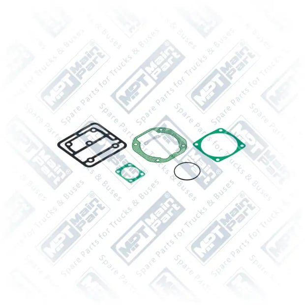 1) II377570051,K021507K57,3099754, 1.LP.0803 Compressor de ar, Kit de juntas, MPT Main Part