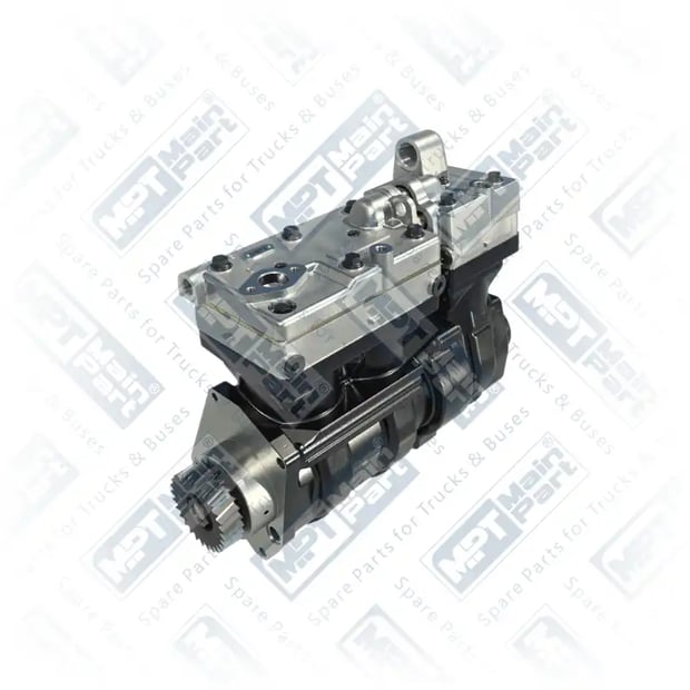 1) 9125103000,9125103030,4571303815,4571305015, A4571303815 MERCEDES BENZ CAPACITY OM457 Compresseur d'air, Compresseur à Trois Cylindres, MPT Main Part