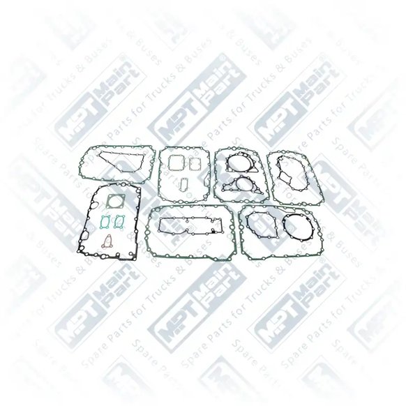 1) 81966016000,82339016001,1315298001,5001843157,93161691,1289527, 93161691 IVECO Obudowa skrzyni biegów, Zestaw uszczelek, MPT Main Part