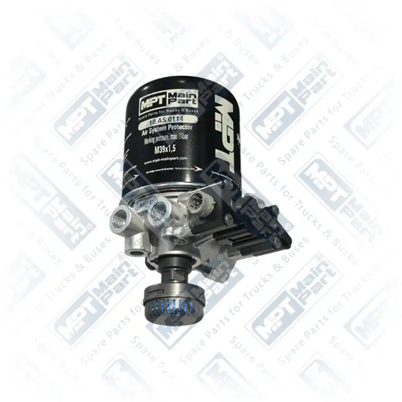 1) 20466522,20700794,20873849,20884103,21398254,21480094,21620172,0882965,0883259,882965,4324251010,1932701,47500NA04B, 0882965 DAF Osuszacz powietrza, instalacja pneumatyczna, Kompletny, MPT Main Part