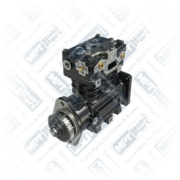 1) 65641,TUFLO550,2K97866M, TUFLO550 Air Compressor, Twin Cylinder, MPT Main Part