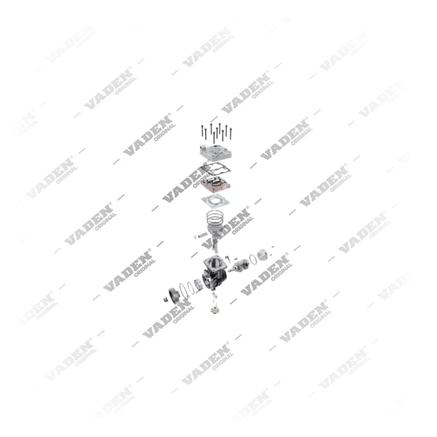 9) 9061305515,9061306615,9122100020, A9061306615 MERCEDES BENZ OH OM904 Mono Cylindre, Compresseur d'air, Vaden