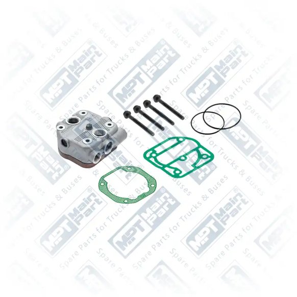 1) LK3812S1,LK3927S1,51540007079S1, LK3927S1 KNORR-BREMSE Kompresör, Silindir Kapak, MPT Main Part