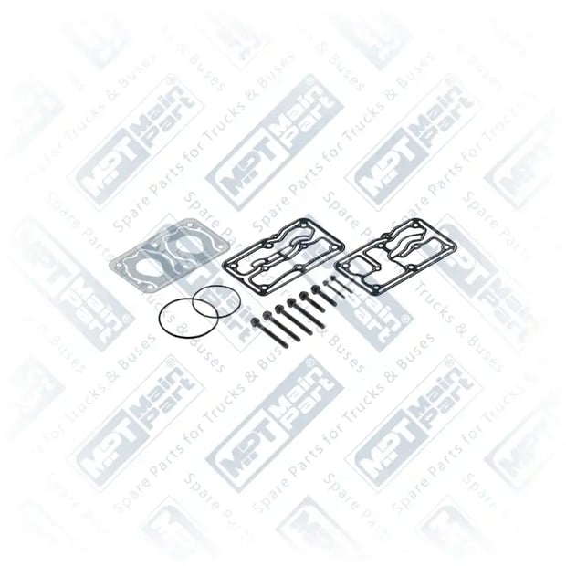 1) 4115539222,4126369212,0011301515,0011303515, 4.LP.2208 Compressor de ar, Kit de juntas, MPT Main Part