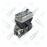1) 4123520270,A4571302415SP1, 4123520270 WABCO Kompresör, Çift Silindirli, MPT Main Part