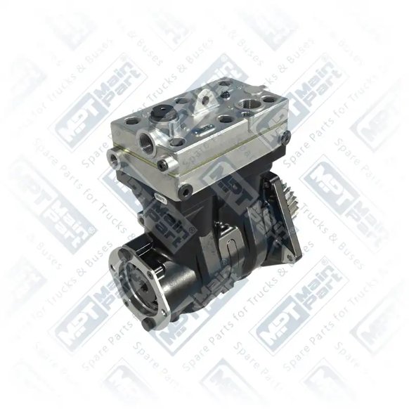 2) 9125100080,9125100220,4571307615,4601300815, 9125100080 WABCO Sprężarka powietrza, Dwucylindrowe, MPT Main Part