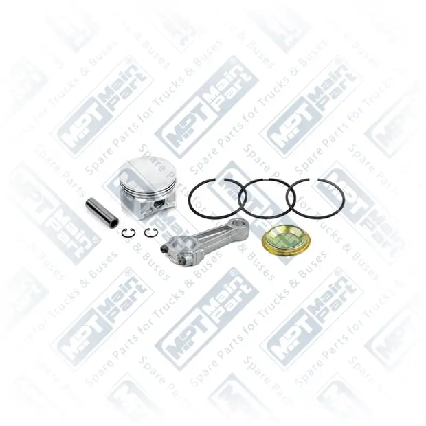 1) 4123529252,4123529292,9120007302,9125109272,0021302715, A0021302715 MERCEDES BENZ AXOR 2 3335 S Kompresör, Biyel Kolu & Piston, MPT Main Part