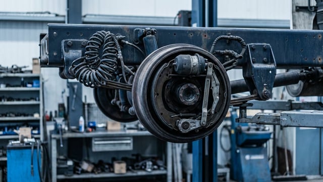 How to detect a leak in an air brake system?