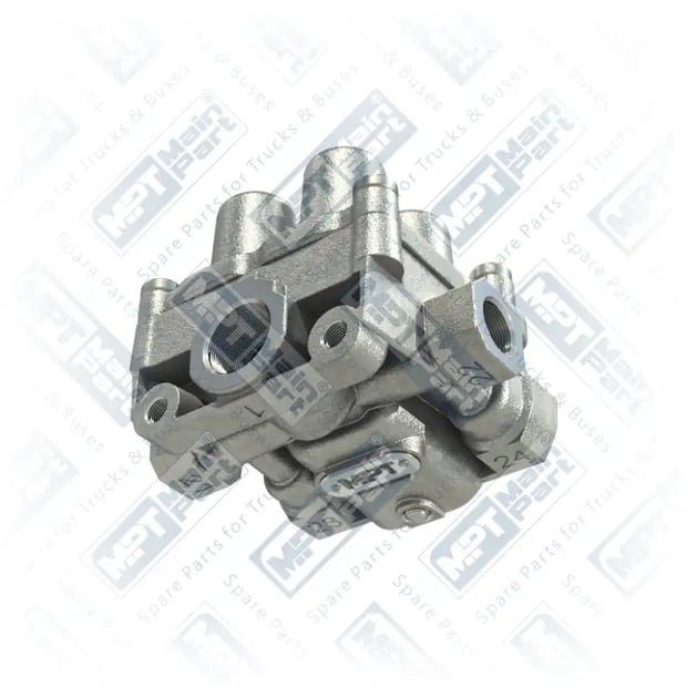 1) 81521516094,81521519094,9347141100,1935513,95A0008028AA,0034317506,445332024,235500880,5801114316,99707007408,659642, 5801114316 IVECO Válvula de protección de 4 circuitos, MPT Main Part