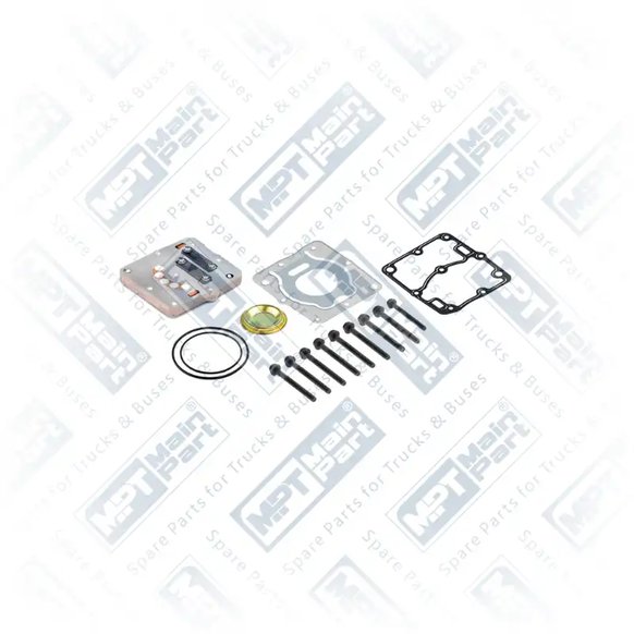 1) 9122109212,0021300815, A0021300815 MERCEDES BENZ OH OM924 Air Compressor, Repair Kit, MPT Main Part
