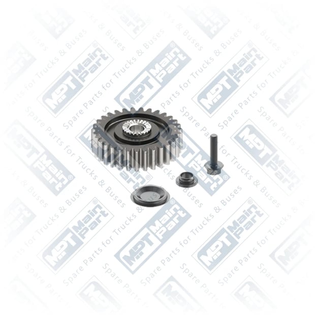 1) 51542106045,K017357, 51542106045 MAN TGA 26.530 Compresseur d'air, Pignon, MPT Main Part