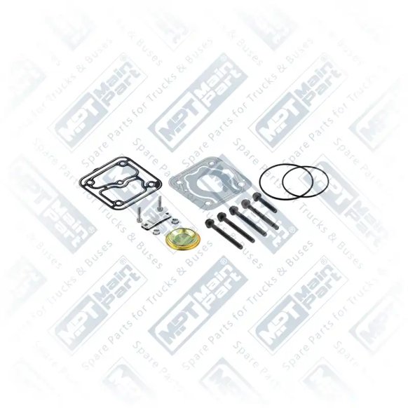 1) 4111519252,0011306715, A0011306715 MERCEDES BENZ Multi Class S 416 OM904 Compressore d'aria, Kit di riparazione, MPT Main Part
