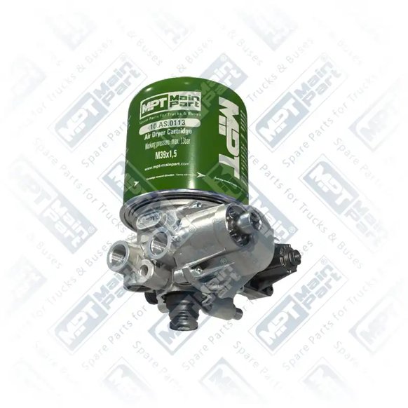 1) 4324150370,1522290, 4324150370 WABCO Dessicateur, système d'air comprimé, Complet, MPT Main Part