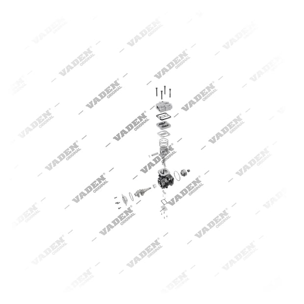 9) K004640,K004640C07,K004640C57,K004640V,K004640X00,K004640X07,K004640X57,LK3841,20568592,85000344, 20568592 VOLVO Mono Cylindre, Compresseur d'air, Vaden