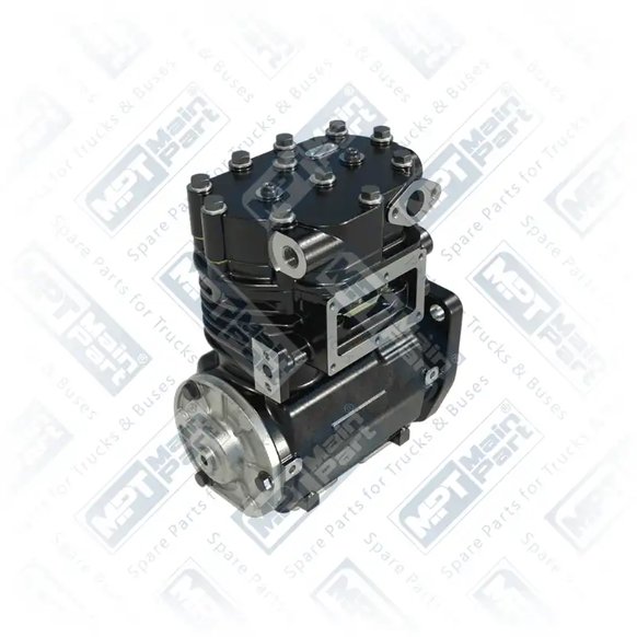 2) 1080437,1186722,1188844,1570594,1590264,1612335,1186722SP,KZ433,KZ4331RM,KZ4331X50, KZ4331RM KNORR-BREMSE Compresseur d'air, Double cylindre, MPT Main Part