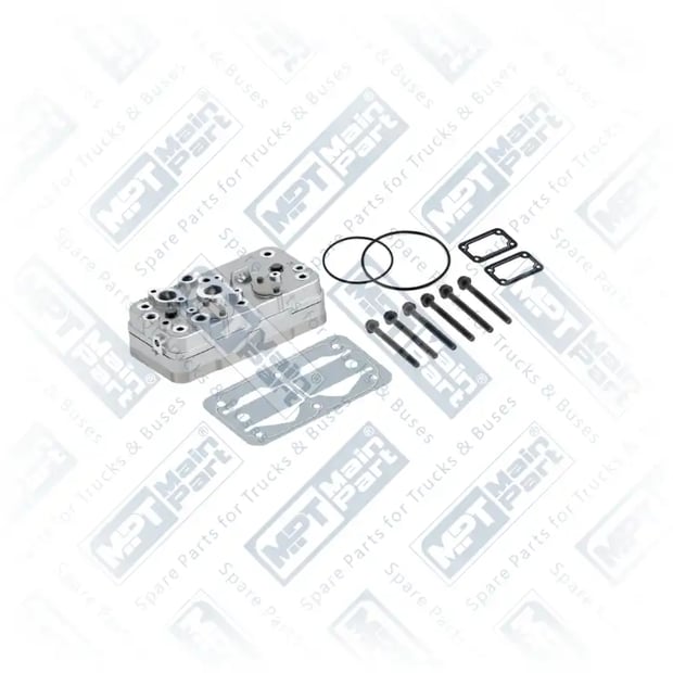 1) K017529,K150656K50,21136561, 1.LP.2201 Kompresör, Silindir Kapak, MPT Main Part