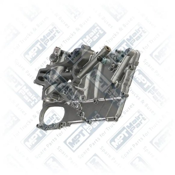 1) 2175675, 2175675 SCANIA G250 Refrigerador de óleo, Tampa, MPT Main Part