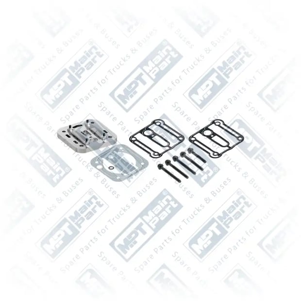 1) K105788K50,K105788K99, 18.LP.1107 Compressor de ar, Placa da válvula, MPT Main Part