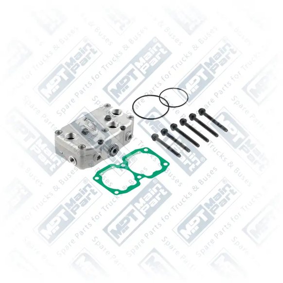 1) 9115058042,1325489, 9115058042 WABCO Compressore d'aria, Testa del cilindro, MPT Main Part