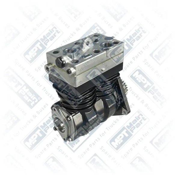 2) 9125102000,4571306915, 4571306915 MERCEDES BENZ INTEGRO O550 Compresseur d'air, Double cylindre, MPT Main Part