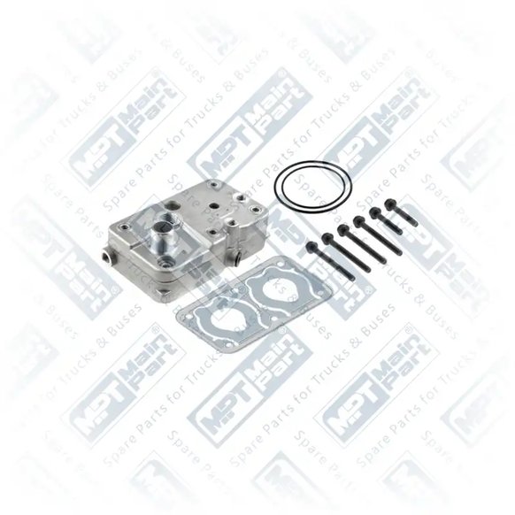 1) 0011301415,0011315619,4126369202, A0011315619 MERCEDES BENZ Compressore d'aria, Testa del cilindro, MPT Main Part