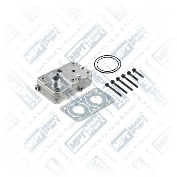 1) 0011301415,0011315619,4126369202, 4.LP.2201 Compressor de ar, Cabeçote, MPT Main Part