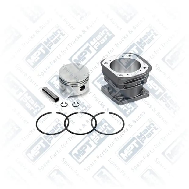1) 51541196003, 10.LP.0120 Compressor de ar, Conjunto do revestimento do cilindro, MPT Main Part
