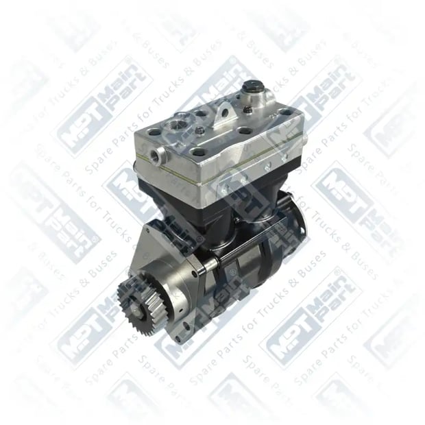 1) 9125100080,9125100220,4571307615,4601300815, 4.LK.5002 Compressor de ar, Cilindro duplo, MPT Main Part