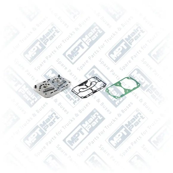 1) K041488K50,42562099, 42562099 IVECO T-WAY Compressor de ar, Placa da válvula, MPT Main Part