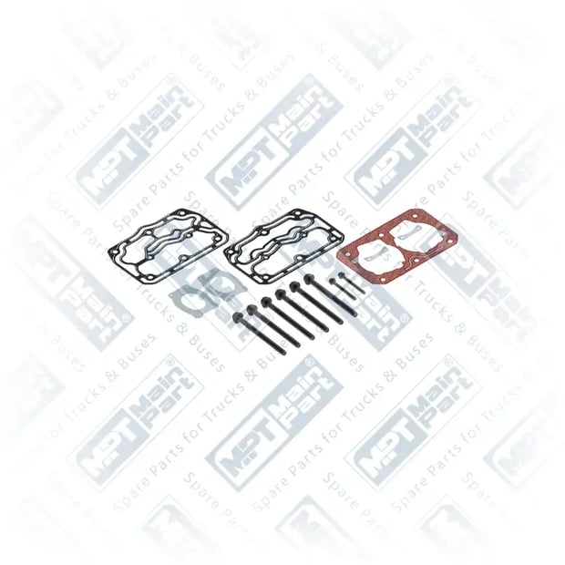 1) 9115049252,1844951, 9115049252 WABCO Compressore d'aria, Kit guarnizioni, MPT Main Part