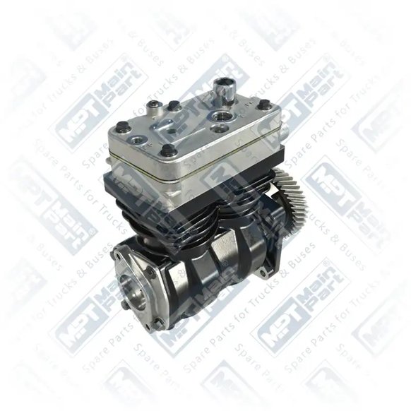 2) 4115530040,9061305215, A9061305215 MERCEDES BENZ AXOR 2 OM902 Compresor de aire, Bicilíndrico, MPT Main Part